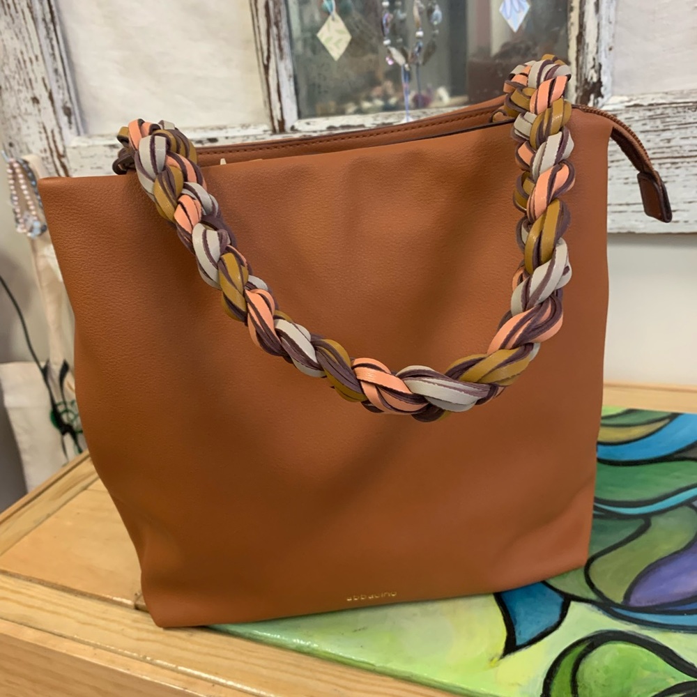 abbacino purse - brown leather